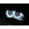 Aros / Argolas Angel Eyes em 3D CRYSTAL duas cores BMW E46 (Sem Xenon De Origem), E46 COUPE