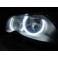 Aros / Argolas Angel Eyes em 3D CRYSTAL duas cores BMW E46 (Sem Xenon De Origem), E46 COUPE