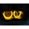 Aros / Argolas Angel Eyes em 3D CRYSTAL duas cores BMW E46 (Sem Xenon De Origem), E46 COUPE