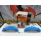 Capas Brembo + Tinta alta temperatura Foliatec Azul GT Brilhante
