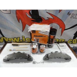 Capas universal + Tinta alta temperatura Foliatec Carbono / Antracite Met&aacute;lico Brilhante