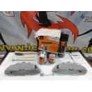 Capas Brembo + Tinta alta temperatura Foliatec Cinza Elefante Met&aacute;lico Brilhante