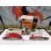 Capas Brembo + Tinta alta temperatura Foliatec Vermelho Mate
