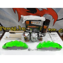Capas universal + Tinta alta temperatura Foliatec Verde neon brilhante