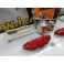 Capas Brembo + Tinta alta temperatura Foliatec Vermelho Brilhante