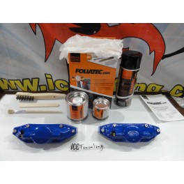 Capas universal + Tinta alta temperatura Foliatec Azul Racing Brilhante