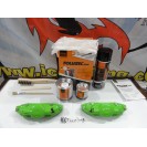 Capas Brembo + Tinta alta temperatura Foliatec Verde Green Power Brilhante