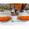 Capas Brembo + Tinta alta temperatura Foliatec Laranja Brilhante