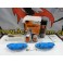 Capas Brembo + Tinta alta temperatura Foliatec Azul GT Brilhante