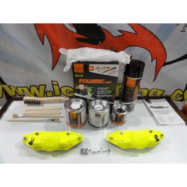 Capas universal + Tinta alta temperatura Foliatec Amarelo Neon Brilhante