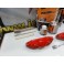 Capas Brembo + Tinta alta temperatura Foliatec Vermelho Performance Brilhante