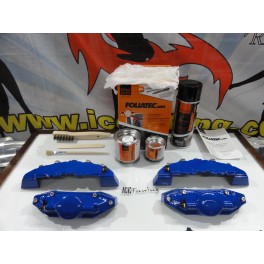 Capas universal  + Tinta alta temperatura Foliatec Azul Racing Brilhante