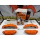Capas universal + Tinta alta temperatura Foliatec Laranja Brilhante