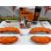 Capas Brembo + Tinta alta temperatura Foliatec Laranja Brilhante