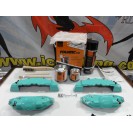Capas Brembo + Tinta alta temperatura Foliatec Azul Turquesa Brilhante