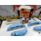 Capas Brembo + Tinta alta temperatura Foliatec Azul Celeste Brilhante