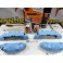 Capas Brembo + Tinta alta temperatura Foliatec Azul Celeste Brilhante
