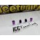 Valvulas de ar universais para jantes em aluminio de cor Roxo