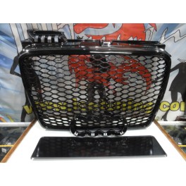 Grelha frontal Audi A4 B7 04-08 RS4 LOOK preto brilhante com ou sem simbolo 