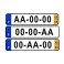 Matriculas rectangulares em acrílico, homologadas em Portugal