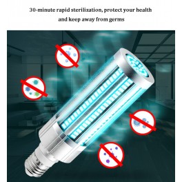 L&acirc;mpada desinfec&ccedil;&atilde;o, esteriliza&ccedil;&atilde;o em LED UV 60w ultravioleta uvc 220V(elimina &aacute;caros, v&iacute;rus, etc)