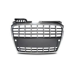Grelha, JOM, Audi A4 8E (B7) 04-08, facelift, sport style, chrome_black with PDC recesses
