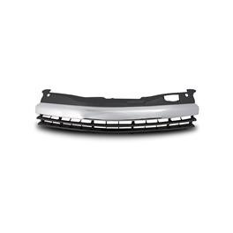 Grelha, JOM premium, Opel Astra H 5 doors 04-07/2007 and Kombi + 3 doors OPC, badgeless, black and one chromed rib