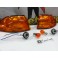 KIT Piscas frontais laranja JDM HONDA CIVIC 92-95 4 Portas EG8, EG9 + Lampadas + sockets Look Americano