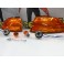KIT Piscas frontais laranja JDM HONDA CIVIC 92-95 4 Portas EG8, EG9 + Lampadas + sockets Look Americano