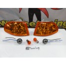 KIT Piscas frontais laranja EuroLook HONDA CIVIC 92-95 3 Portas Com fun&ccedil;&atilde;o de m&iacute;nimo+pisca
