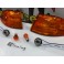 KIT Piscas frontais laranja JDM HONDA CIVIC 92-95 2, 3 Portas Com função de mínimo e pisca USA LOOK