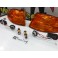 KIT Piscas frontais laranja JDM HONDA CIVIC 92-95 4 Portas Com função de mínimo e pisca USA LOOK