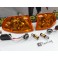 KIT Piscas frontais laranja EuroLook HONDA CIVIC 92-95 4 Portas Com função de mínimo+pisca USA LOOK
