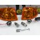 KIT Piscas frontais laranja EuroLook HONDA CIVIC 92-95 2, 3 Portas Com função de mínimo+pisca