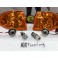 KIT Piscas frontais laranja EuroLook HONDA CIVIC 92-95 4 Portas Com função de mínimo+pisca USA LOOK