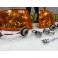 KIT Piscas frontais laranja EuroLook HONDA CIVIC 92-95 4 Portas Com função de mínimo+pisca USA LOOK