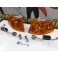 KIT Piscas frontais laranja EuroLook HONDA CIVIC 92-95 4 Portas Com função de mínimo+pisca USA LOOK