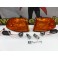 KIT Piscas frontais laranja JDM HONDA CIVIC 92-95 4 Portas Com função de mínimo e pisca USA LOOK