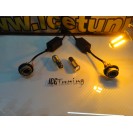 KIT Led Can Bus BAY15D / 21/5W / 2 Polos Laranja 10W, 625LUMENS 12-24v + Resistências CAN BUS