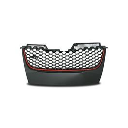 Grelha frontal em favo de mel sem s&iacute;mbolo para VW Golf 5 2003-2008 GTI LOOK c/friso vermelho