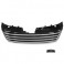 Grelha for VW Passat B7 (Type 36) 11/2010-, black gloss paint, with chrome stripes, without emblem