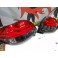 Farois / farolins Peugeot 206 em leds vermelho / smoke 