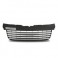 Grelha, JOM, VW T5 03-, except Multivan, black, chromed rib edges, badgeless