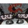 Farois angel eyes BMW E46 4 portas / limosine 98-01 fundo preto com angel eyes em branco