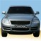 Grelha, JOM premium, VW Touareg (7L) 02-06, chromed rib edges, badgeless (before facelift)