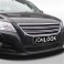 Grelha, VW Tiguan 07-11, double rib, chrome/black, badgeless