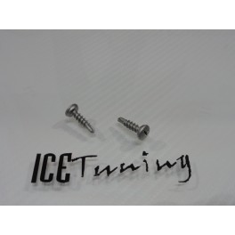 Parafusos de a&ccedil;o zincado prateado 5x19mm auto-perfurantes para placas de matricula