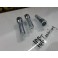 Pernos aperto interior conicos cinza prata para espaçadores ate 20mm 12 x 1,50