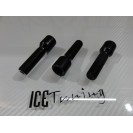 Pernos de aperto interior conicos em preto para espaçadores ate 20mm 14 x 1,25