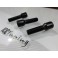Pernos de aperto interior conicos cinza prata para espaçadores ate 20mm 12 x 1,50